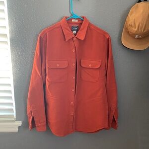 J.crew flannel shirt in burnt orange